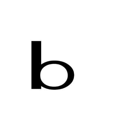 b logo